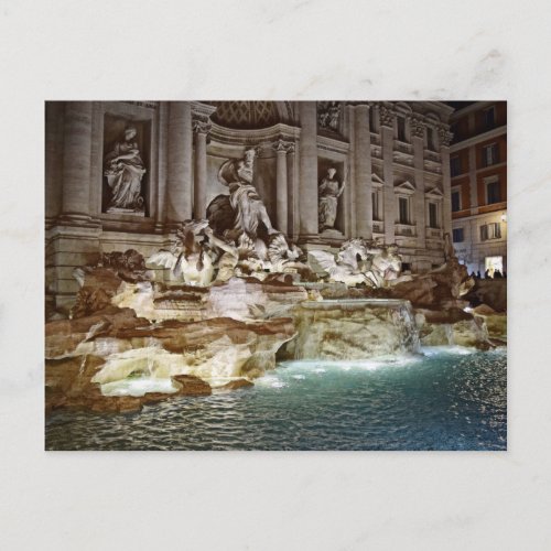 Trevi Fountain  _  Roma Italia Postcard