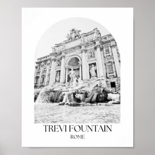 Trevi Fountain Rome Arch Photo Print