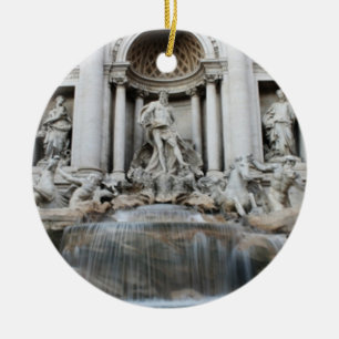 Trevi Fountain Rome Ceramic Ornament