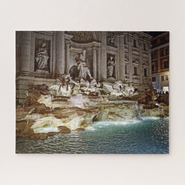 Trevi Fountain - Rome, Italy - 16x20 - 520 pcs Jigsaw Puzzle (Horizontal)