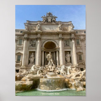 Trevi Fountain, Rome, Italy Design Photo Print