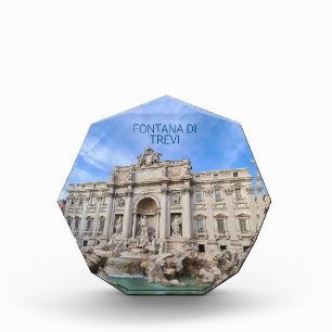 Trevi Fountain Rome Italy Holiday Panorama Acrylic Award