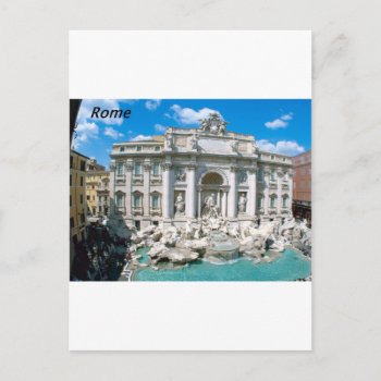 Trevi-fountain-rome-italy-[kan.k].jpg Postcard by Lakis_ at Zazzle