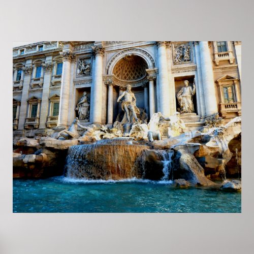 Trevi Fountain Rome Italy Poster