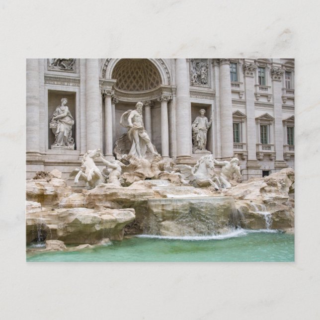 Trevi Fountain Rome Italy Scenic Postcard (Front)