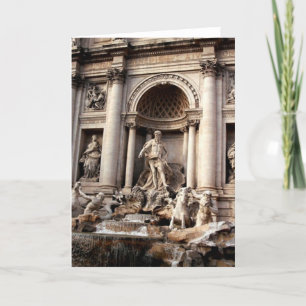 Trevi Fountain Rome Italy Travel Card