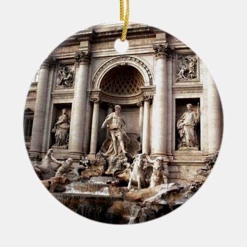 Trevi Fountain Rome Italy Travel Ceramic Ornament