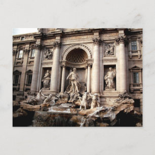 Trevi Fountain Rome Italy Travel Holiday Postcard