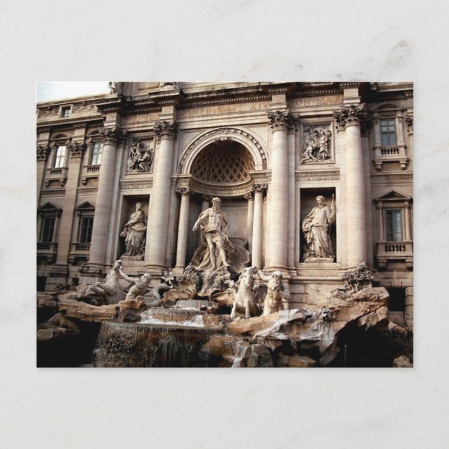 Trevi Fountain Rome Italy Travel Holiday Postcard (Front)