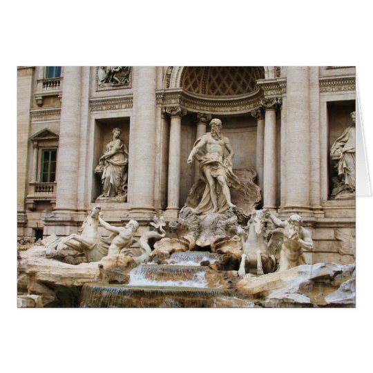 Trevi Fountain Rome Italy Travel Photo Card