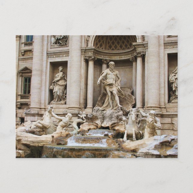 Trevi Fountain Rome Italy Travel Photo Postcard (Front)