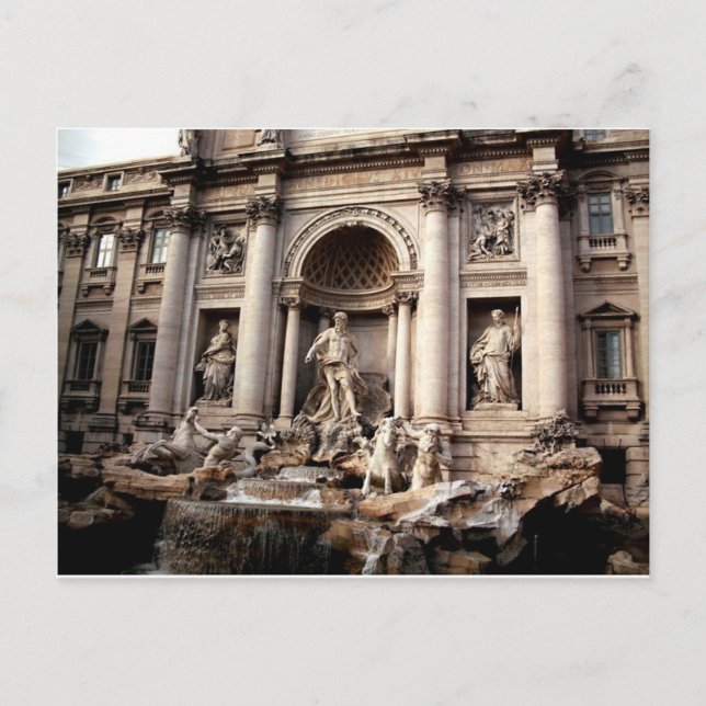 Trevi Fountain Rome Italy Travel Postcard (Front)