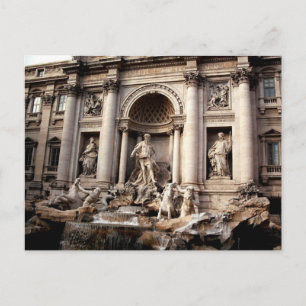 Trevi Fountain Rome Italy Travel Postcard
