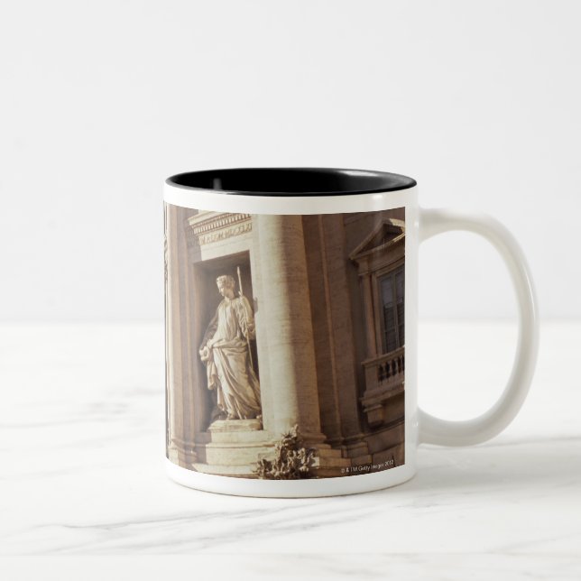 Trevi Fountain, Rome, Italy Two-Tone Coffee Mug (Right)