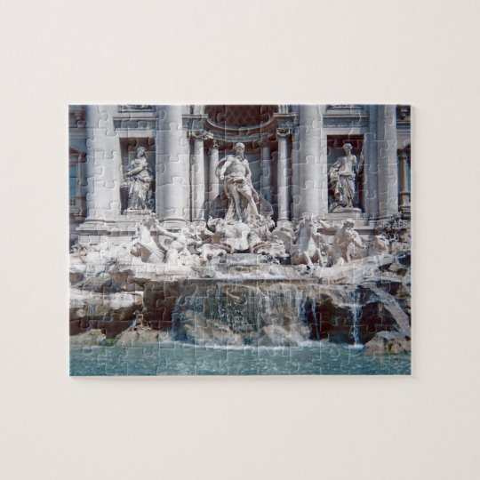 Trevi Fountain Rome Photo Difficult Jigsaw Puzzle