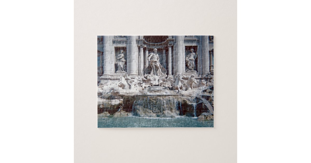 Trevi Fountain Rome Photo Difficult Jigsaw Puzzle | Zazzle