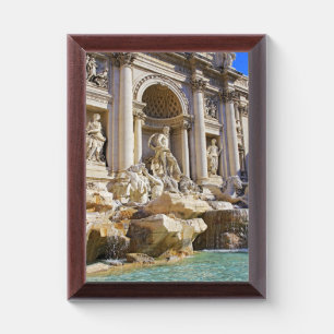 Trevi Fountain Rome Photography Award Plaque