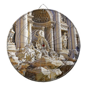 Trevi Fountain Rome Photography Dart Board