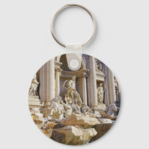 Trevi Fountain Rome Photography Keychain