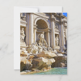 Trevi Fountain Rome Photography Magnetic Invitation