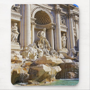 Trevi Fountain Rome Photography Mouse Pad