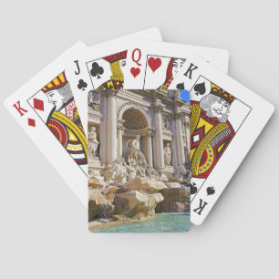Trevi Fountain Rome Photography Poker Cards