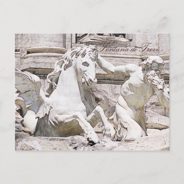 Trevi fountain, Rome Postcard (Front)