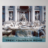 Trevi Fountain Rome Poster
