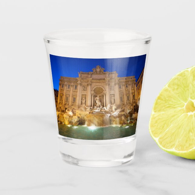 Trevi Fountain Shot Glass (Front)