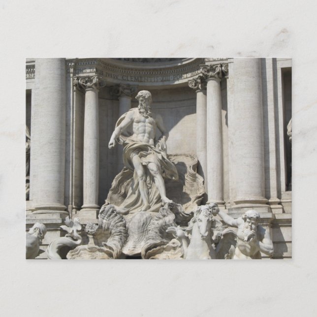Trevi Fountain Statue Postcard (Front)
