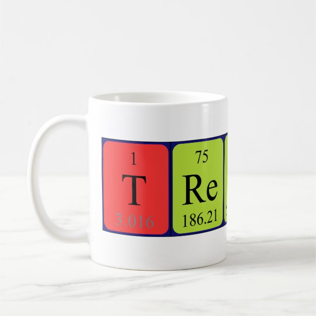 Trevin periodic table name mug (Left)