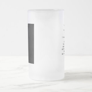 Trevor's Rules for Life Frosted Glass Beer Mug