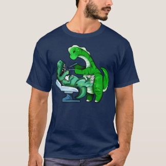 TREX at Brachiosaurus dentist T-Shirt