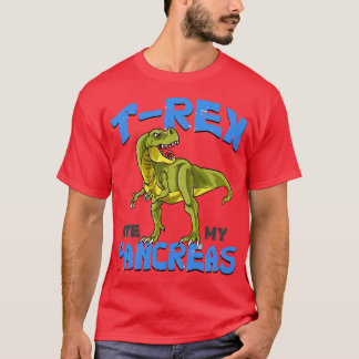 TRex Ate My Pancreas Funny Diabetes T-Shirt