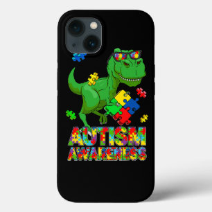 Trex Autism Awareness Month Puzzle Dinosaur Autism iPhone 13 Case