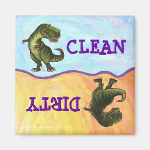 TRex Dino Heads and Tails Dirty Clean Dishwasher