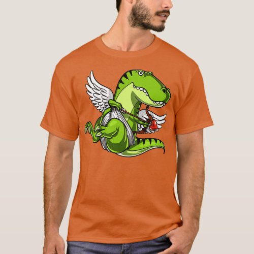 TRex Dinosaur Cupid T_Shirt