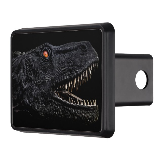 Trex Dinosaur Head Dark Poster Hitch Cover (Left)