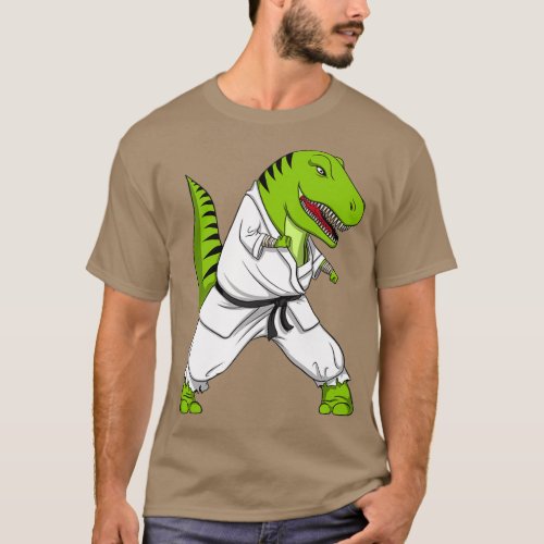 TRex Dinosaur Karate T_Shirt