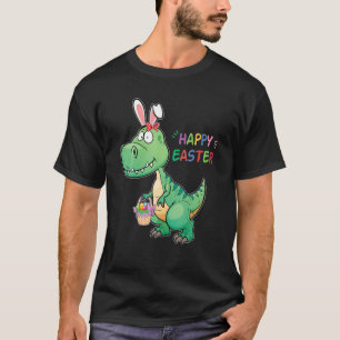 Trex Easter Eastrawr Dinosaurs Bunny Ear Hunting E T-Shirt