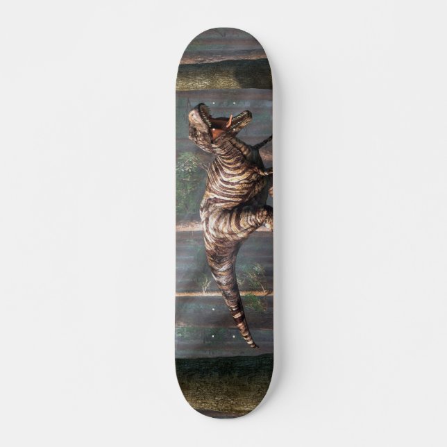 TRex in the Forest Skateboard Deck (Front)
