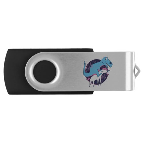 Trex Riding Unicorn Flash Drive