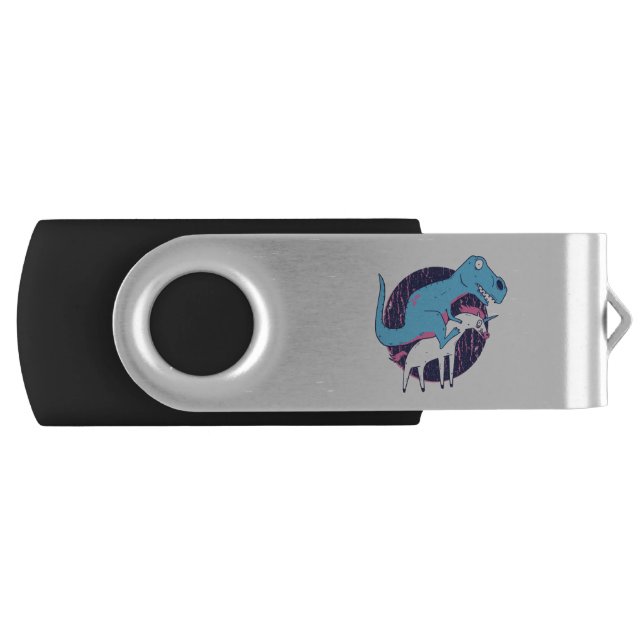 Trex Riding Unicorn Flash Drive (Front)
