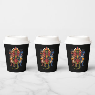 TRexgiving T-Rex Happy Thanksgiving Dinosaurs Paper Cups