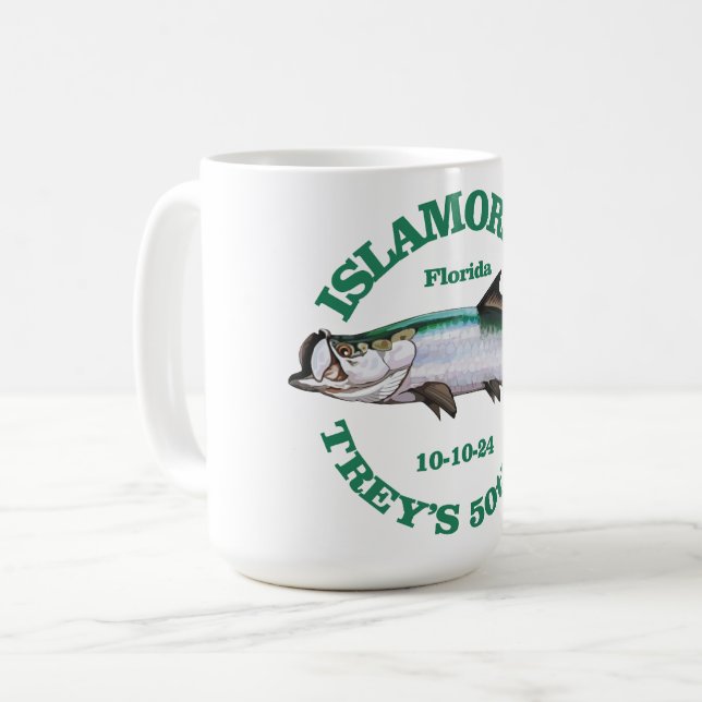 trey 50 coffee mug (Front Left)