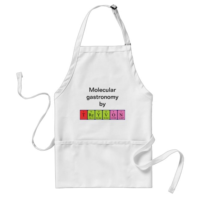 Treyvon periodic table name apron (Front)