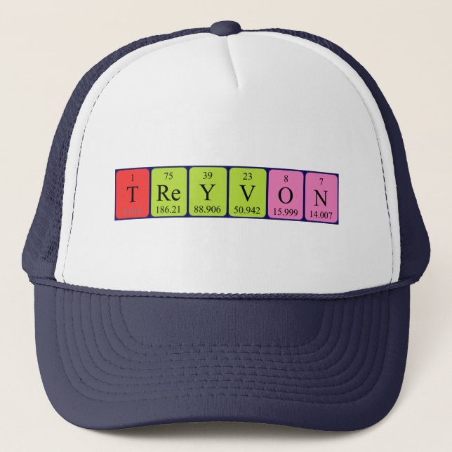 Treyvon periodic table name hat (Front)