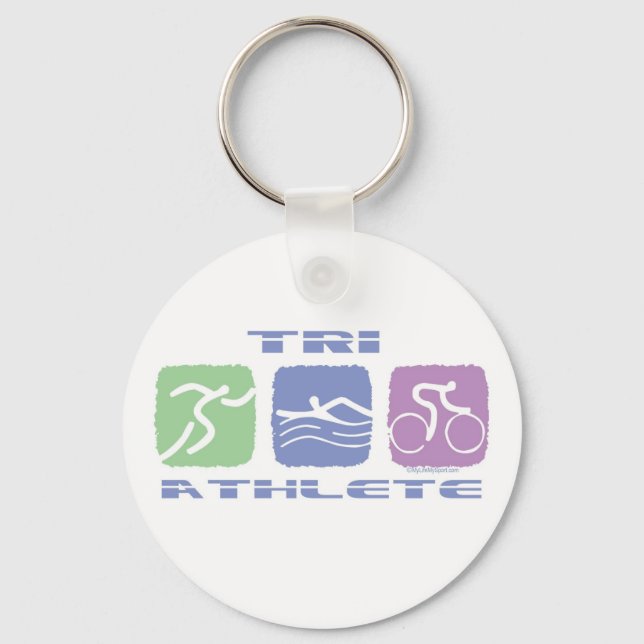 TRI ATHLETE KEYCHAIN (Front)
