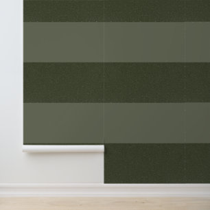 Tri-Band Moss Green Peel & Stick Wallpaper Custom