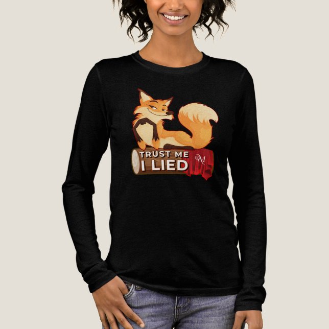  Tri-blend Long Sleeve : Trust Me (black) Shirt (Front)
